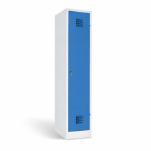 1-dverová šatníková skriňa s prepážkou, LOCKER M 1 BW