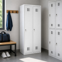 2-dverová šatníková skriňa s prepážkou, LOCKER M 2 BW, ilustračné foto