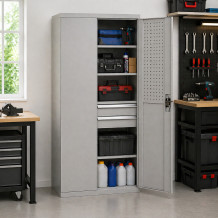 Schwerlast-Werkzeugschrank, 2 Schubladen, DEEPCAB CH 1950/1044/625 2D,
