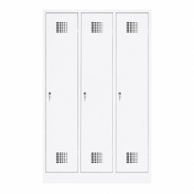 LOCKER M 3 BW │ 3-türiger Kleiderschrank mit Trennwand