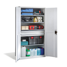 Schwerlast-Werkzeugschrank, 2 Schubladen, DEEPCAB CH 1950/1044/625 2D,