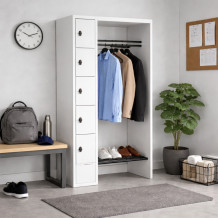 Otvorený šatníkový systém s 5 priehradkami, WARDROBE OPEN 740, ilustračná foto