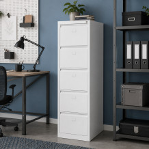 Aktenschrank mit 5 Schubladen, FILECAB H 5 9010, Abbildung