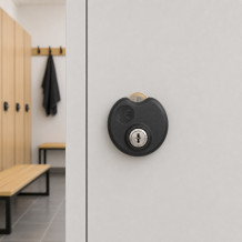 Münzpfandschloss, COINLOCK WF 90R BK, Abbildung