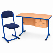 Lehrer-Set: Tisch + Stühle, SCHOOLDEPARTMENT + SEAT RM