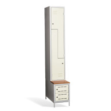  2 + 2-türiger Kleiderschrank mit eingebauter Sitzbank und Schuhschränken, COMFORT H Z2 300