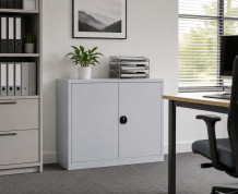 Büroschrank mit 2 Einlegeböden, DOCUCAB H 1000/1200/420 GY, Abbildung
