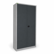 Großer Büroschrank mit 4 Fachböden, DOCUCAB H 1960/1000/500 GY 