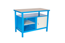 LWB GE 1200 SC | Werkbank mit einem Fachboden und Schrank