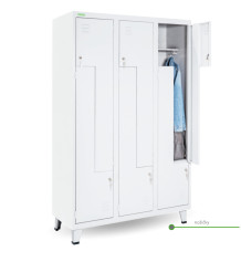 LOCKER H Z6 400 | Umkleidespind mit 6 Z-Türen, Breite 400 mm
