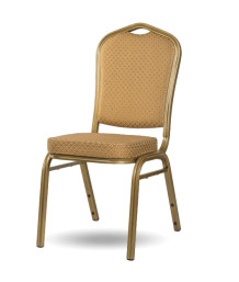 HALLSEAT MX STRONG OGD/BN | Stuhl mit Metallgestell und karameller Bezug