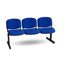 WAITBENCH TAPE 3 BK/BE | 3 Sitzer Bank für Warteraum, Polstermöbel