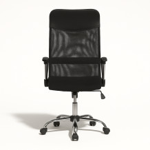 OFFISEAT AN TEN NET BK/CH | Bürostuhl mit Netz-Rücklehne und Armlehnen