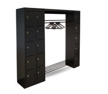 WARDROBE OPEN 2100 LH 7016 | Offenes Schranksystem mit 15 Fächern mit Loch für Briefe