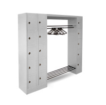 WARDROBE OPEN 2100 | Offenes Schranksystem mit 15 Fächern