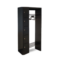 WARDROBE OPEN 740 LH 7016 | Offenes Schranksystem mit 5 Fächern mit Loch für Briefe