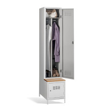 COMFORT H 1 BW | 1 + 1-türiger Kleiderschrank mit eingebauter Sitzbank und Schuhschränk