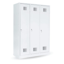 LOCKER M 3 BW │ 3-türiger Kleiderschrank mit Trennwand