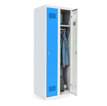 LOCKER H 2 7035/5012 | 2-türiger Kleiderschrank mit langen Türen