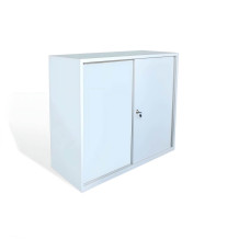 SLIDE H 1090/1200/450 GY – Niedriger Kleiderschrank mit Schiebetüren, 2 Einlegeböden