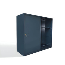 SLIDE H 1090/1200/450 7016 – Niedriger Kleiderschrank mit Schiebetüren, 2 Einlegeböden