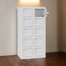 VBOX M 2/10 ELECTRO - Handyladeschrank mit 10 Fächern