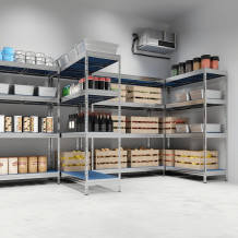 GRACK AS 1800/750/500 4/175 | Regal mit 4 Fachböden aus Polypropylen