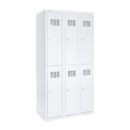 LOCKER H 3/6 | 6-türiger Umkleidespind mit kurzen Türen
