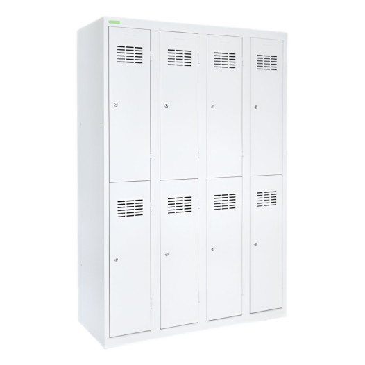 LOCKER H 4/8 | 8-türiger Umkleidespind mit kurzen Türen