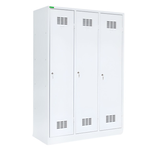 LOCKER H 3 BW | 3-türiger Gardarobenspind mit Trenneinsatz