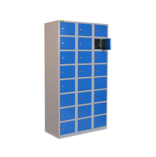 VBOX H 3/24 7035/5012 | Wertfachschrank mit 24 Fächer