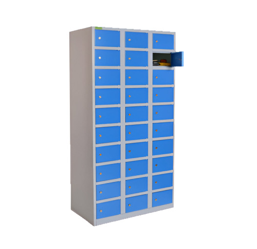 VBOX H 3/30 7035/5012 | Wertfachschrank mit 30 Fächer