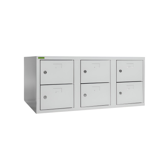 SHOEBOX H 3/6 400 | 3+3-Türiger Schuhschrank mit 400 mm Breite