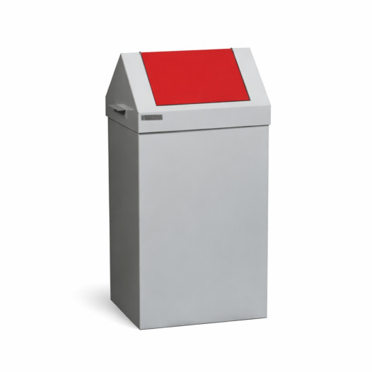 SELECT 90L RED | Abfallbehälter mit rotem Deckel für Mülltrennung