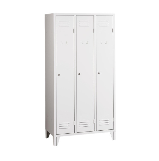 LOCKER CH 3 F - 3-türiger Kleiderschrank mit Beinen