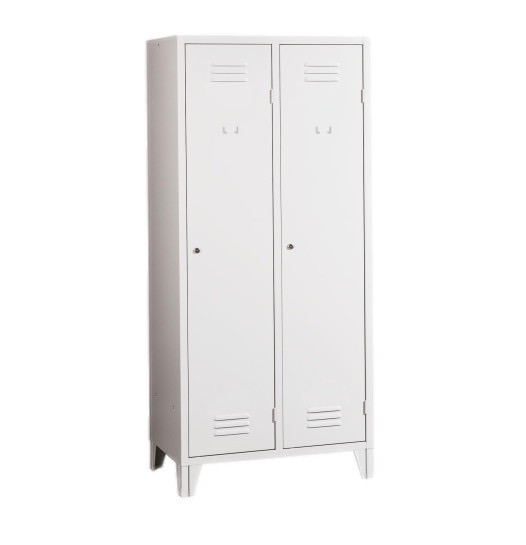 LOCKER CH 2 BWF - 2-türiger Kleiderschrank mit Trennwand