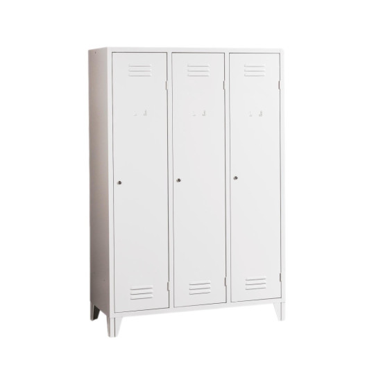 LOCKER CH 3 BWF - 3-türiger Kleiderschrank mit Trennwand