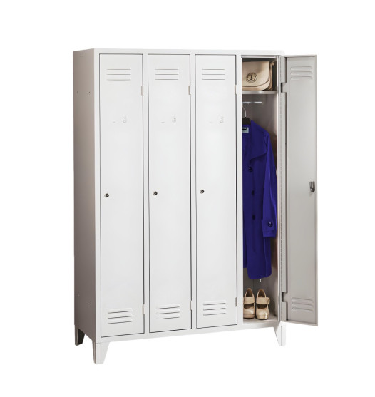 LOCKER CH 4 F - 4-türiger Kleiderschrank mit Beinen