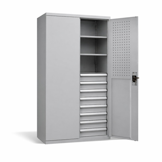 Schwerlast-Werkzeugschrank, 8 Schubladen, DEEPCAB CH 1950/1044/625 8D 