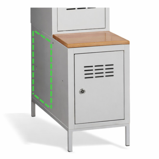 Die Seitenabdeckung für die COMFORT H-Schränke, COMFORT END H