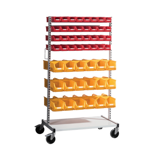 SORTISTAND FIX ROLL MB 100 | Gestell für Sichtlagerkasten mit Räder