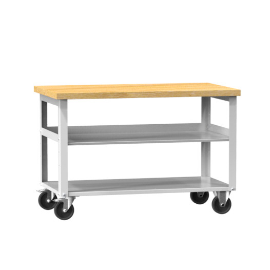 VWB PK 1200 S ROLL | Mobiler Werkbank mit Fachböden