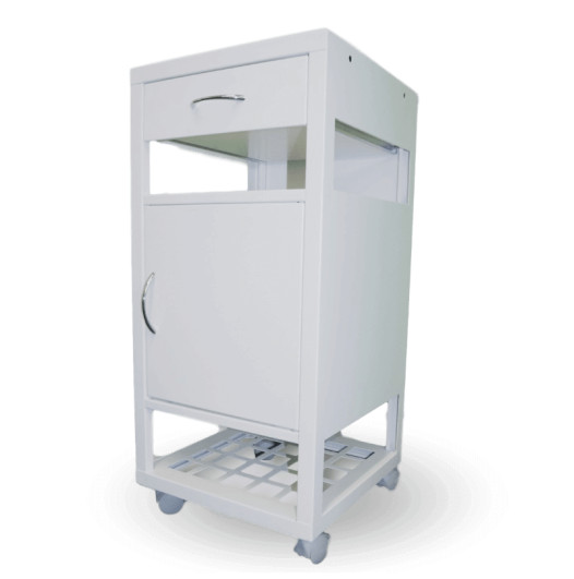 BEDSIDE CAB H WE | Mobiler Nachttisch aus Stahl