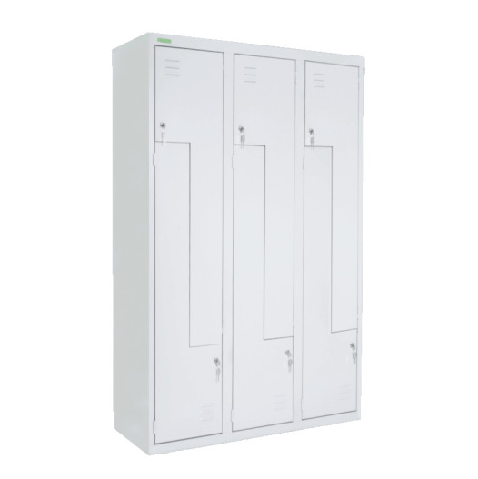 LOCKER H Z6 350 | 6-er Spind mit Z-Türen, Abteilbreite 350 mm