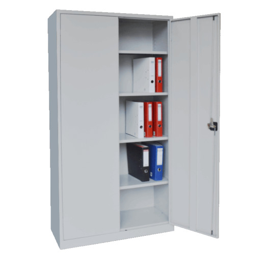 DOCUCAB H 1960/1000/500 GY | Großer Büroschrank mit 4 Fachböden