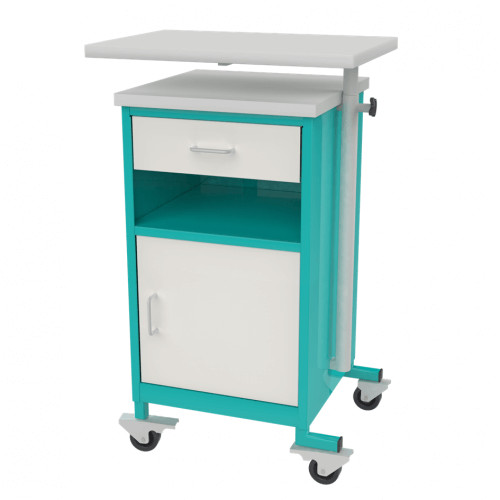 BEDSIDE CAB M WE/GE | Nachttisch auf Rollen