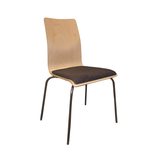 EATSEAT ICH SHELL WOOD | Esszimmerstuhl aus Holz mit gepolsterter Sitzfläche