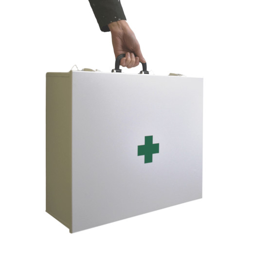 MEDICINE MK MOVE 410/480/160 WE | Erste-Hilfe-Set aus Metall in Form einer Aktentasche