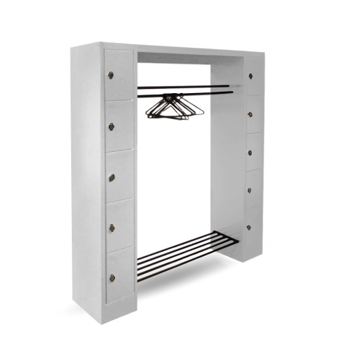 WARDROBE OPEN 1430 | Offenes Schranksystem mit 10 Fächern
