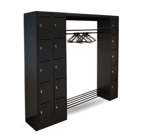 WARDROBE OPEN 2100 LH 7016 | Offenes Schranksystem mit 15 Fächern mit Loch für Briefe